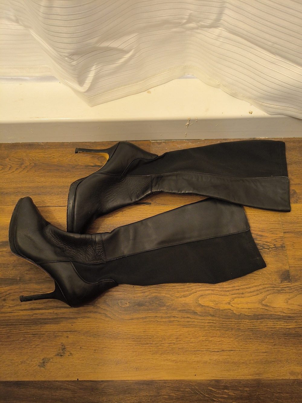 White House Black Market Black Over-the-Knee Stiletto Boots